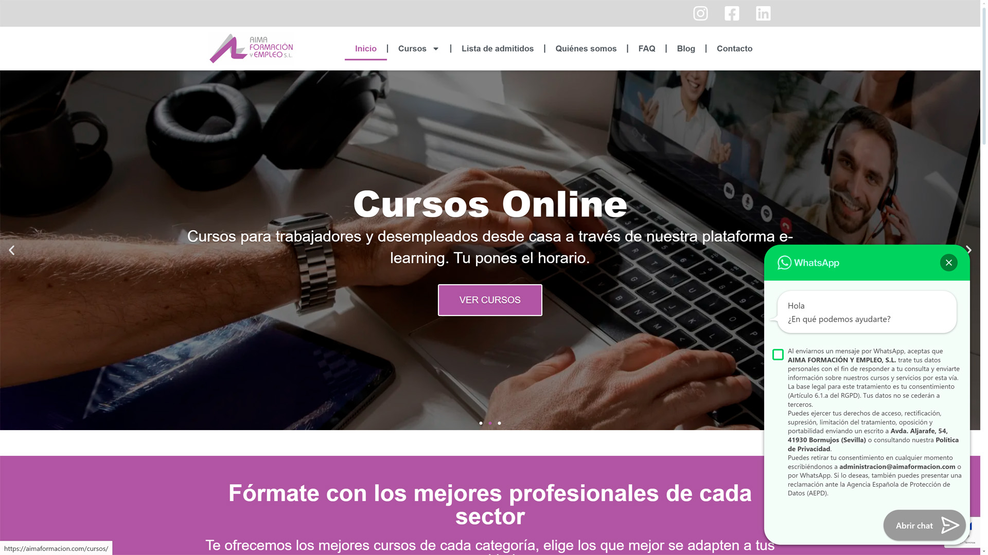 Desarrollo web en WordPress